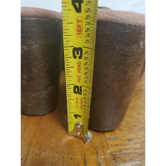 Arizona Jean‎ Company Clogs 90's Y2K Brown Tooled Leather Size 8 Almost Famous - Picture 7 of 7